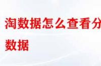 淘寶數(shù)據(jù)怎么查看分析？