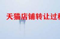 天貓店鋪轉讓過程（天貓網(wǎng)店轉讓注意事項）