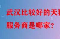 武漢比較好的天貓服務(wù)商是哪家？